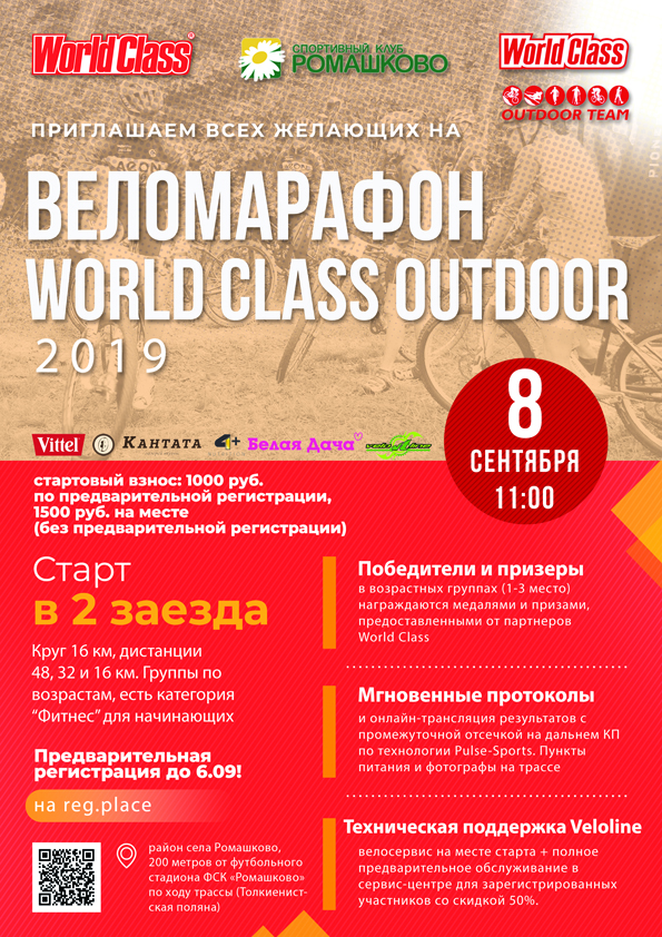 Веломарафон World Class Outdoor 2019